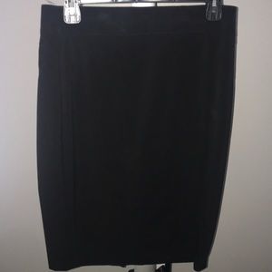 Black long pencil skirt